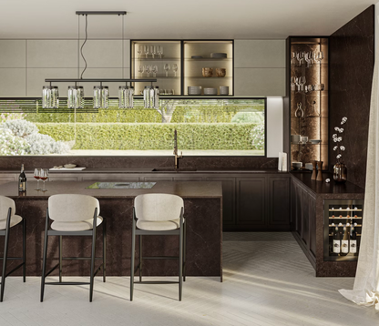 Cosentino Silestone Chateau Brown 128’’ x 62’’ x 2.0 cm Polished Quartz Slab