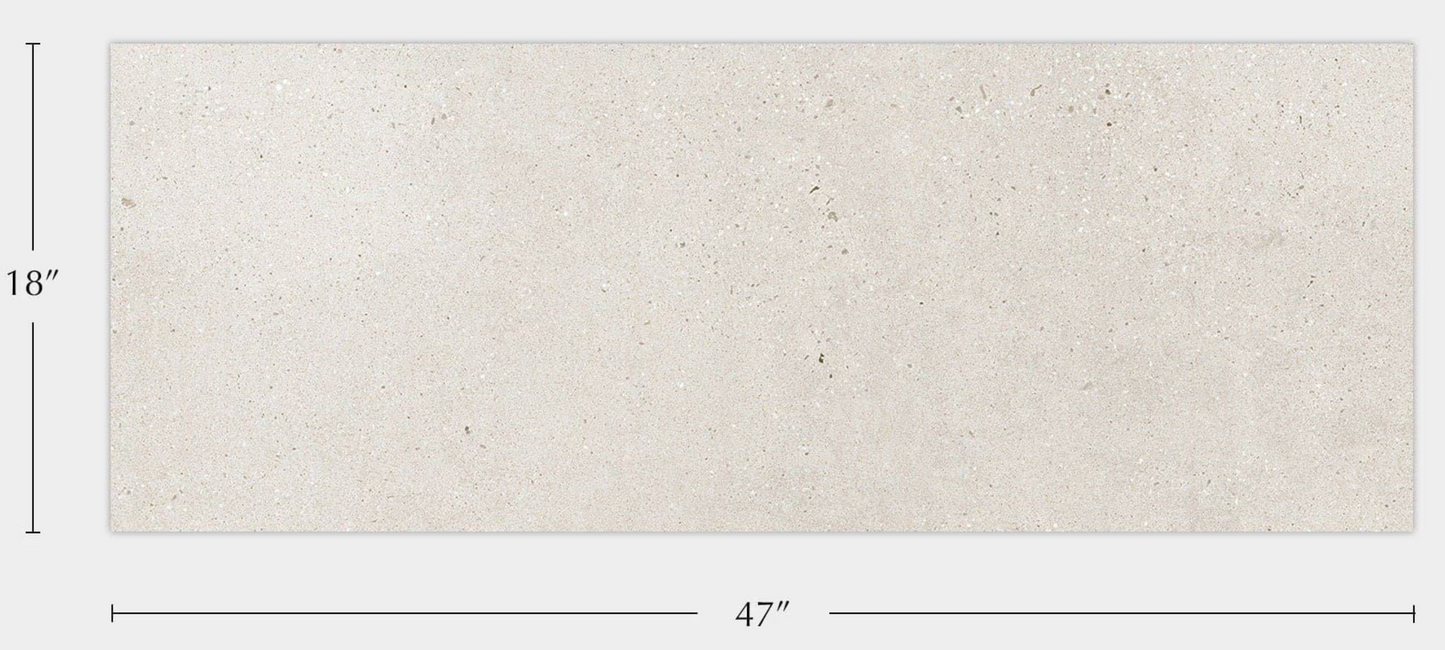Porcelanosa Bottega Caliza 18"X47" Matt-gloss white ceramic wall tile