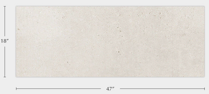 Porcelanosa Bottega Caliza 18"X47" Matt-gloss white ceramic wall tile