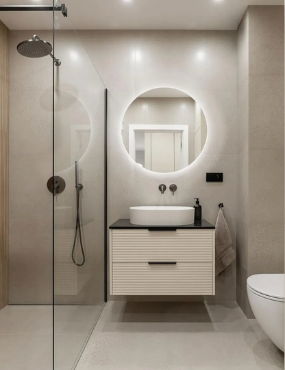 Porcelanosa Bottega Caliza 18"X47" Matt-gloss white ceramic wall tile