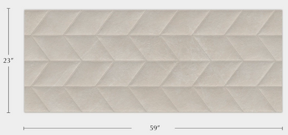 Porcelanosa Spiga Mystic Beige 23"X59" Matte  3D Ceramic Wall Tile
