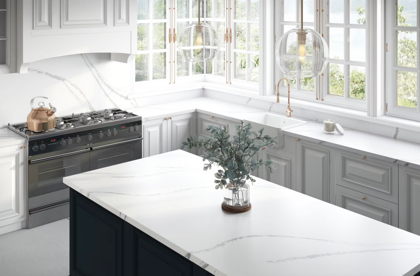 Cosentino Silestone Et Bella 128’’ x 62’’ x 2.0 cm Polished Quartz Slab