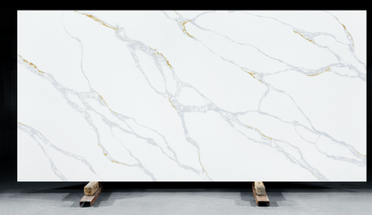 LX Prefabricated Calacatte Coloma | 26'' x 110''| 2cm Polished Countertop