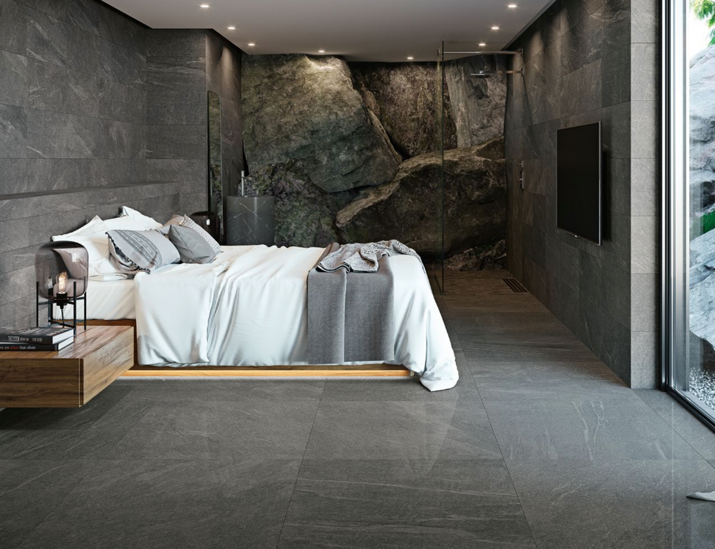 Belleza Ceramica Volga | Grafito | 12’’ x 24’’ Porcelain Tile