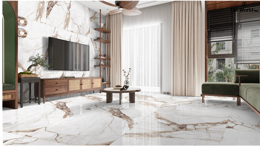 Tile World Juliet White| Polished | 24’’ x 48’’ Porcelain Tile