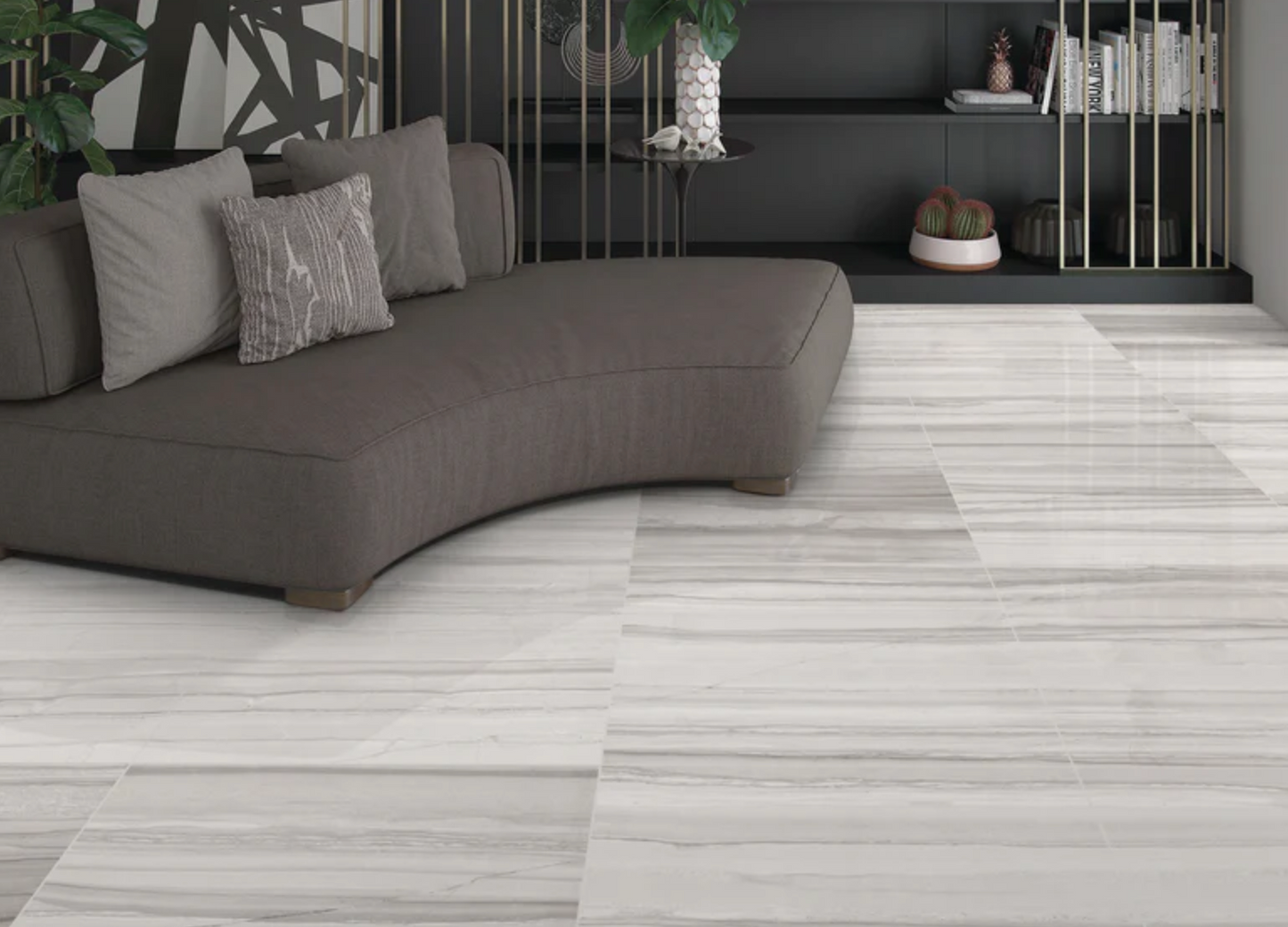 Ottimo Ceramics Demira |Bianco| 12” x 24” Polished Porcelain Tile