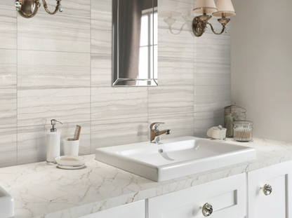 Ottimo Ceramics Demira |Bianco| 12” x 24” Polished Porcelain Tile