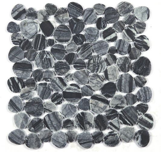 Elysium Tiles Aphrodite Dark Grain 12''x12'' Mosaic Tiles