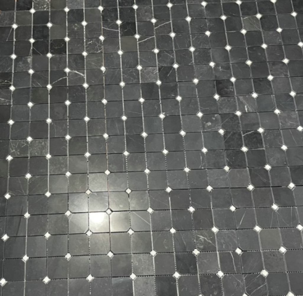 Elysium Tiles Clipped Square Bluestone 12 x 12 Mosaic tiles