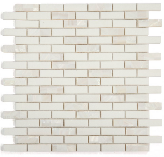 Elysium Tiles Diana Linear Thassos 11.75 x 12 Mosaic Tiles