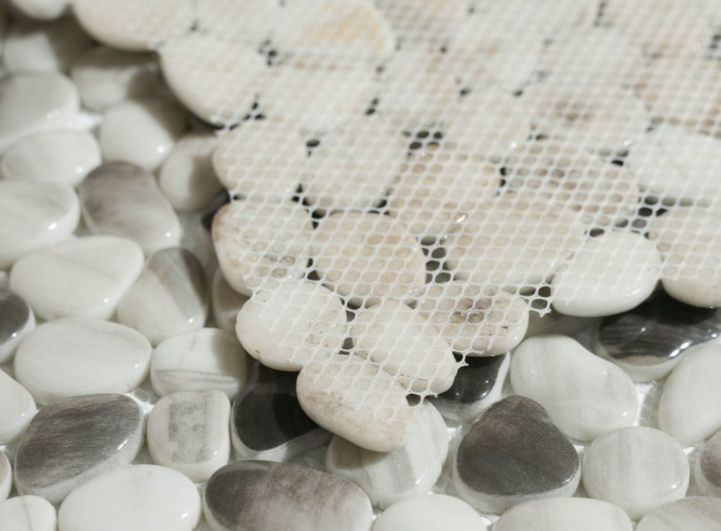 Elysium Tiles Art Pebble Grey 12 x 12 Mosaic Tiles