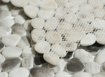 Elysium Tiles Art Pebble Grey 12 x 12 Mosaic Tiles