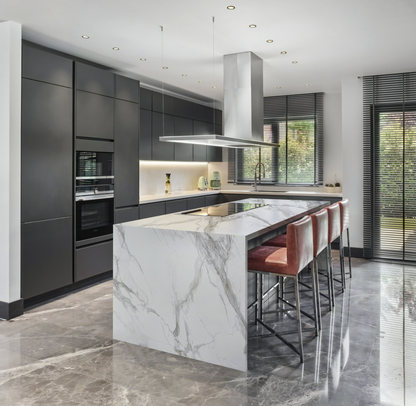 Elite Stone |Calacatta Giada |Prefab 9X2 | 2 cm Polished Quartz Slab