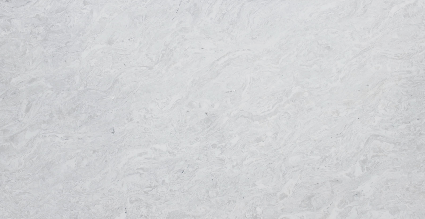 Elite Stone |Volakano White |122"-126"x63"| 2 cm Polished Quartz Slab