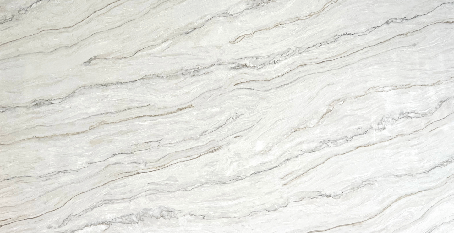 Elite Stone |Acqurella White |Prefab 9' x 2'| Polished Slab