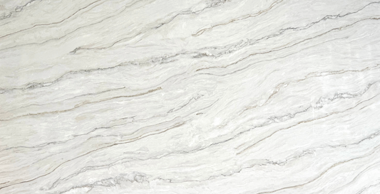 Elite Stone |Acqurella White |Prefab 9' x 2'| Polished Slab