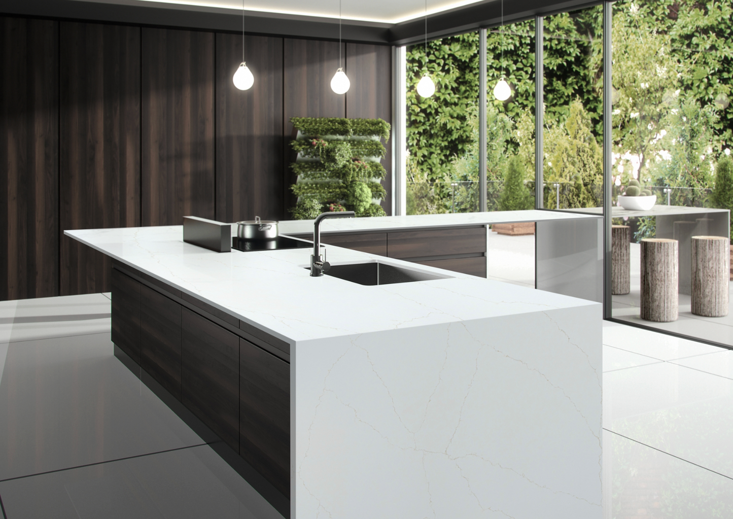 Elite Stone |Maruggio Gold| Prefab 9' x 2'| Polished Slab