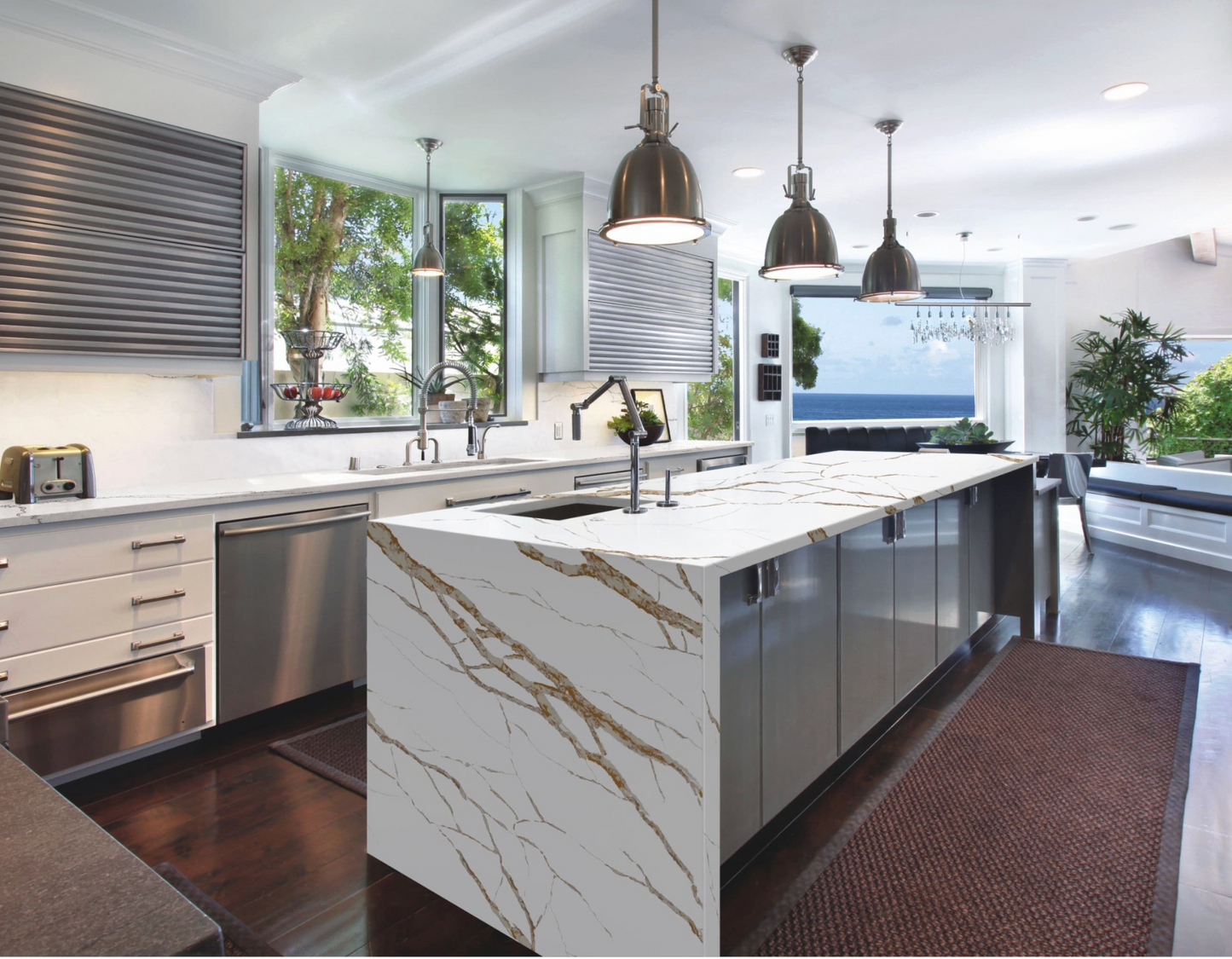 Elite Stone |Sahara Gold Prefab 9' x 2'| Polished Slab