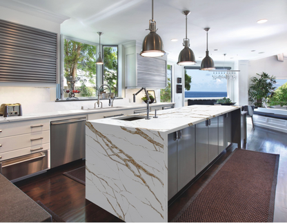 Elite Stone |Sahara Gold Prefab 9' x 2'| Polished Slab