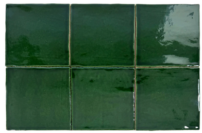 Ottimo Ceramics Balance 5'' x 5'' Gloss Ceramic|Verde