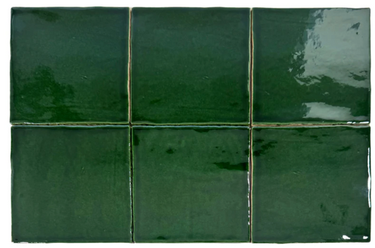 Ottimo Ceramics Balance 5'' x 5'' Gloss Ceramic|Verde