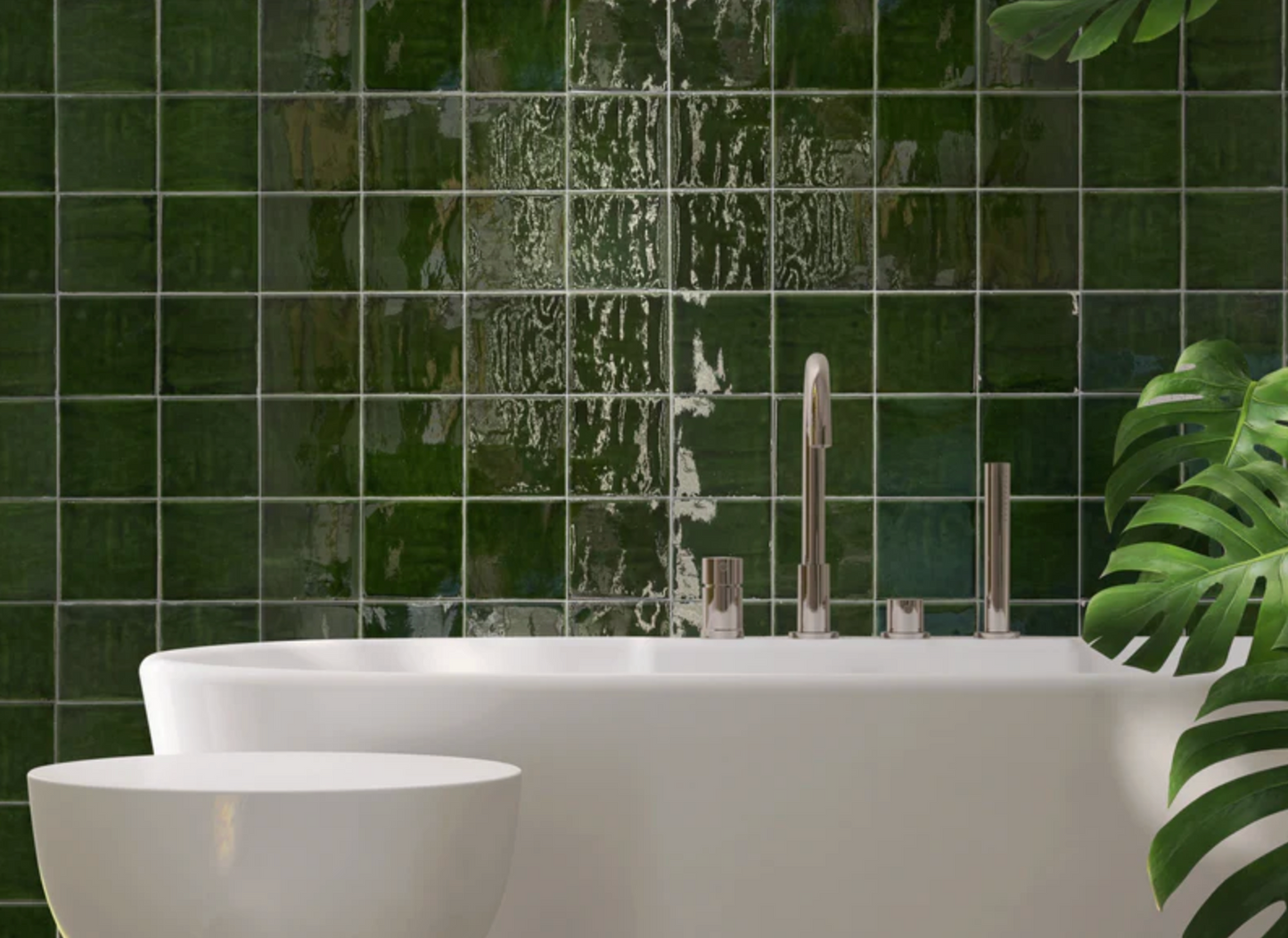 Ottimo Ceramics Balance 5'' x 5'' Gloss Ceramic|Verde