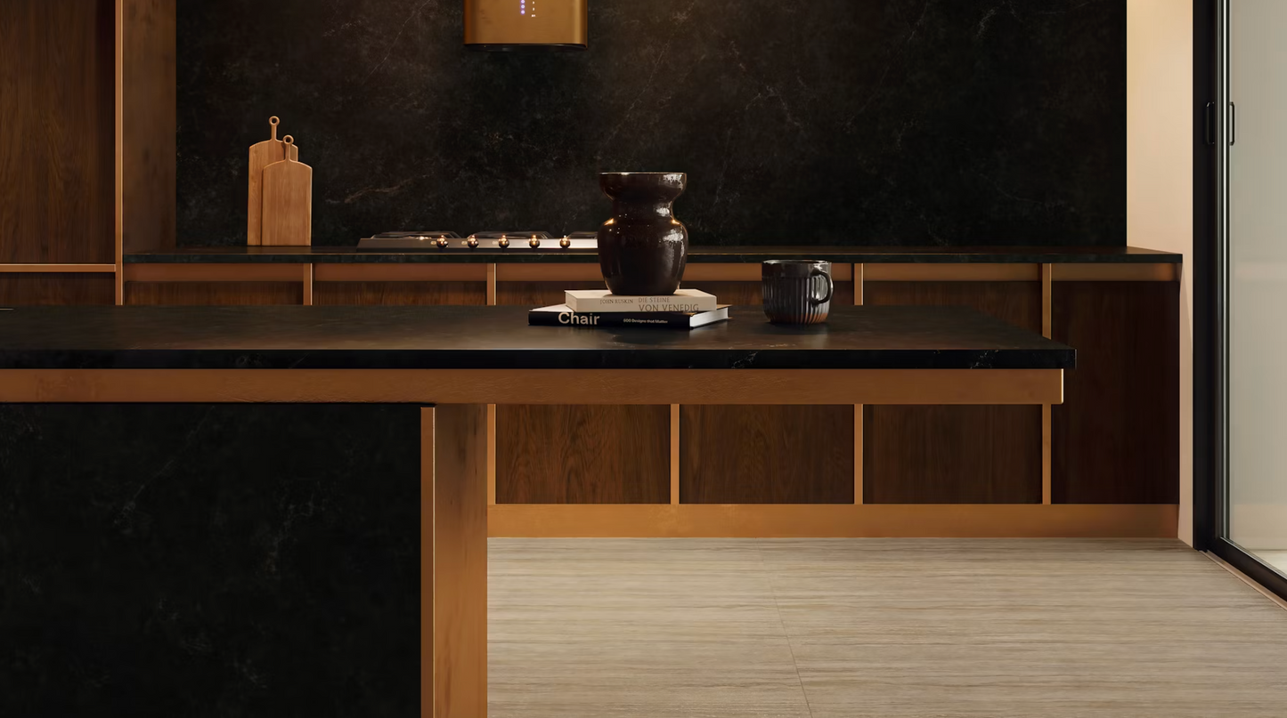 Éclos by Cosentino | Phantom 128 x 63 x 2 cm | Smooth Finish Silica-Free Inlayered Mineral Surface