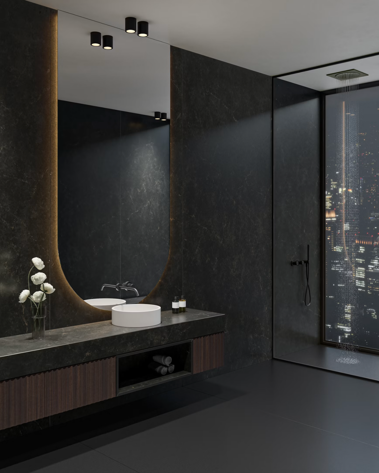 Éclos by Cosentino | Phantom 128 x 63 x 2 cm | Smooth Finish Silica-Free Inlayered Mineral Surface