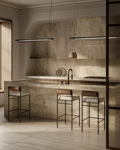 Éclos by Cosentino | Tajnar 128 x 63 x 2 cm | Glossy Finish Silica-Free Layered Mineral Surface