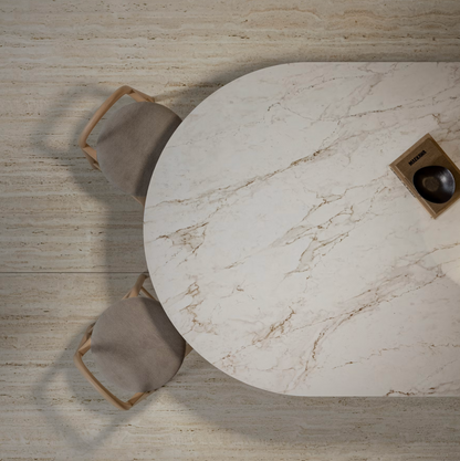 Éclos by Cosentino | Landr 128 x 63 x 2 cm | Glossy Finish Silica-Free Layered Mineral Surface