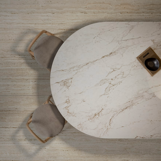 Éclos by Cosentino | Landr 128 x 63 x 2 cm | Glossy Finish Silica-Free Layered Mineral Surface