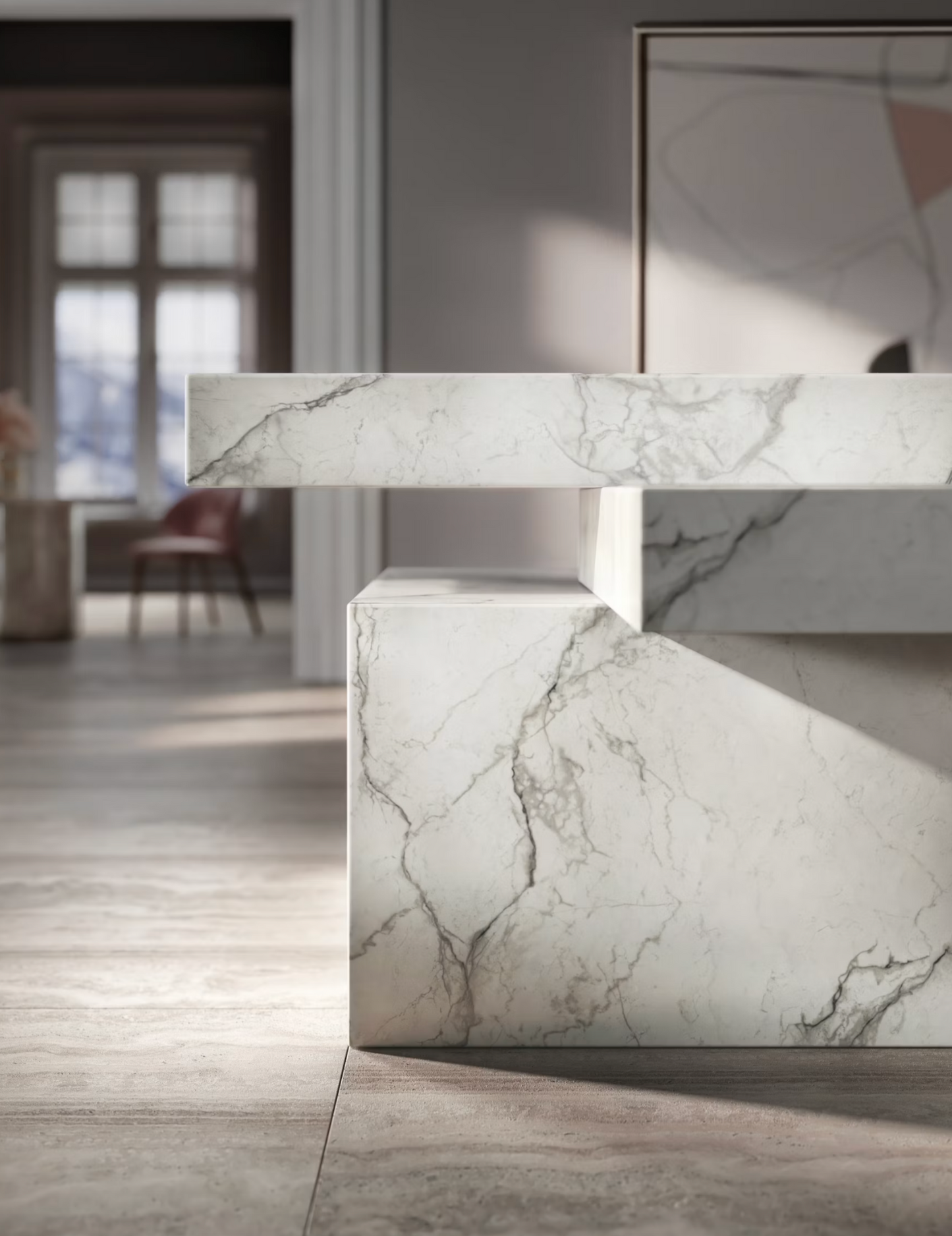 Éclos by Cosentino | Wondr 128 x 63 x 2 cm | Glossy Finish Silica-Free Layered Mineral Surface
