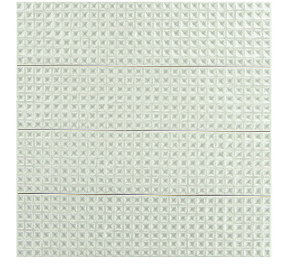 Glazzio Tiles Wafer Collection|3'' x 12'' | Teya |Ceramic Mosaic Tiles