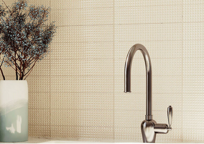 Glazzio Tiles Wafer Collection|3'' x 12'' | Mando |Ceramic Mosaic Tiles