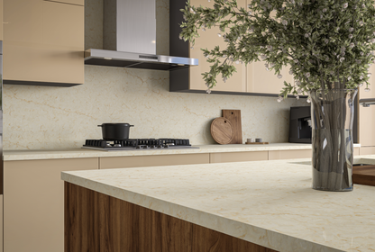 Vadara Quartz |Medina |Polished 140" x 81" 2 cm Quartz Slab
