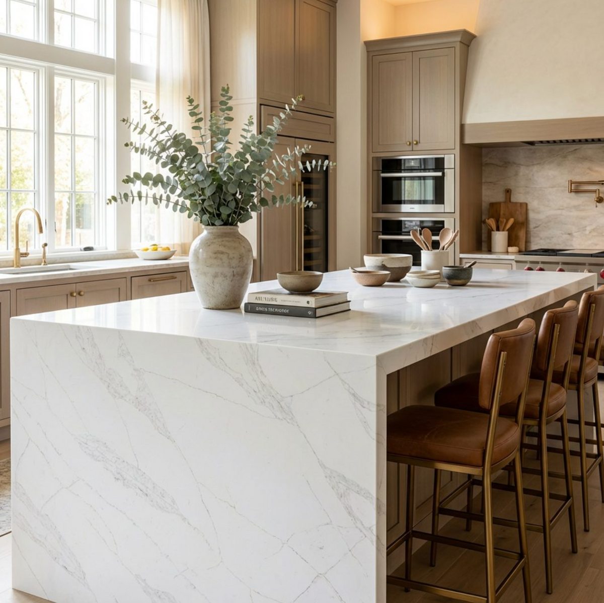 LX Prefabricated Calacatte Cloudtrace |26'' x 110''| 2cm Polished Countertop