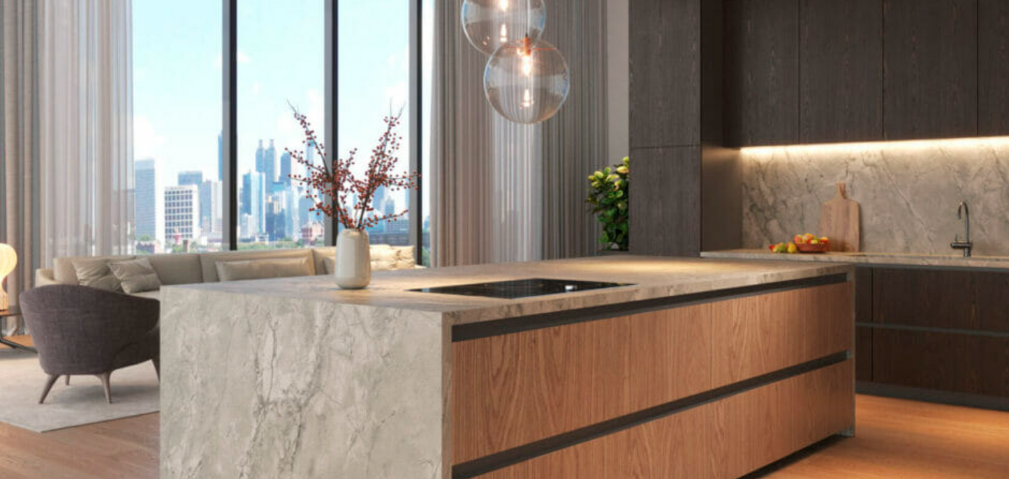 Caesarstone Transcenda |124.5’’ x  61.5’’|1.2 cm| Ultra Rough Finish Porcelain Slab