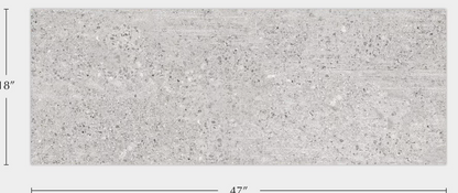 Porcelanosa Prada Acero 18"X47" Ceramic Matte Stone Effect Wall Tile