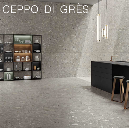 Belleza Ceramica Ceppo Di Gres | Grigio | 24’’ x 24’’ Porcelain Tile