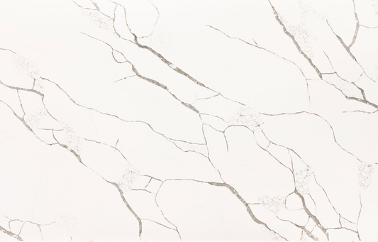 Stratus Surfaces|Status Quartz| Calacatta Super Bella |138 x 79 x 2 cm Polished Quartz Slab