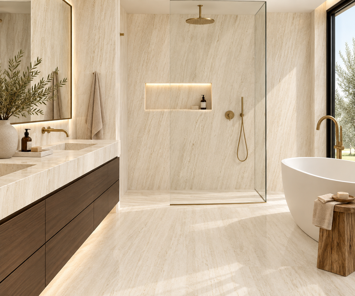 Elysium Tiles Lightstones.01 Arctic Soft Touch 48 x 48 Matte Porcelain Tiles