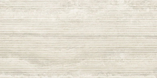 Dura Bell Travertino Ivory Deco 24x48 Matte Porcelain Tile