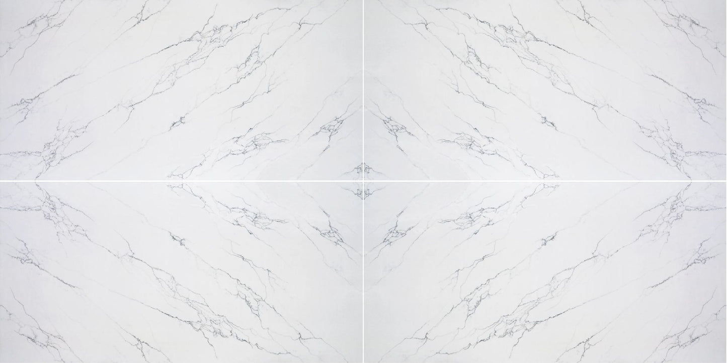 Raphael Stone Venatino White |126' x63''|&nbsp; 2 cm Polished Quartz Slab