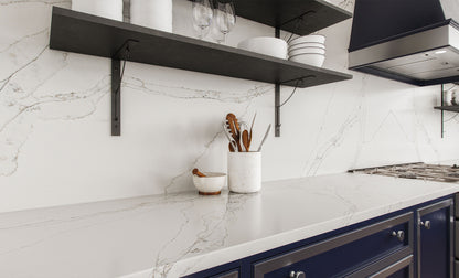 Vadara Quartz Phantom TrailPolished 126" x 63" 2 cm  Quartz Slab