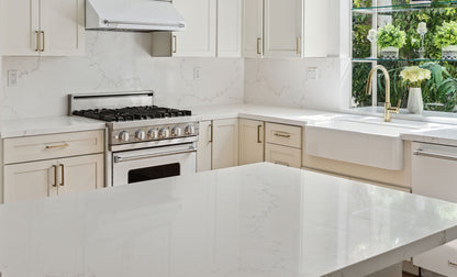 Vadara Quartz Sand Weaver  Polished 126" x 63" 2 cm  Quartz Slab