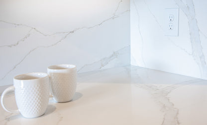 Vadara Quartz Sunrise Vista Polished 126" x 63" 2 cm  Quartz Slab