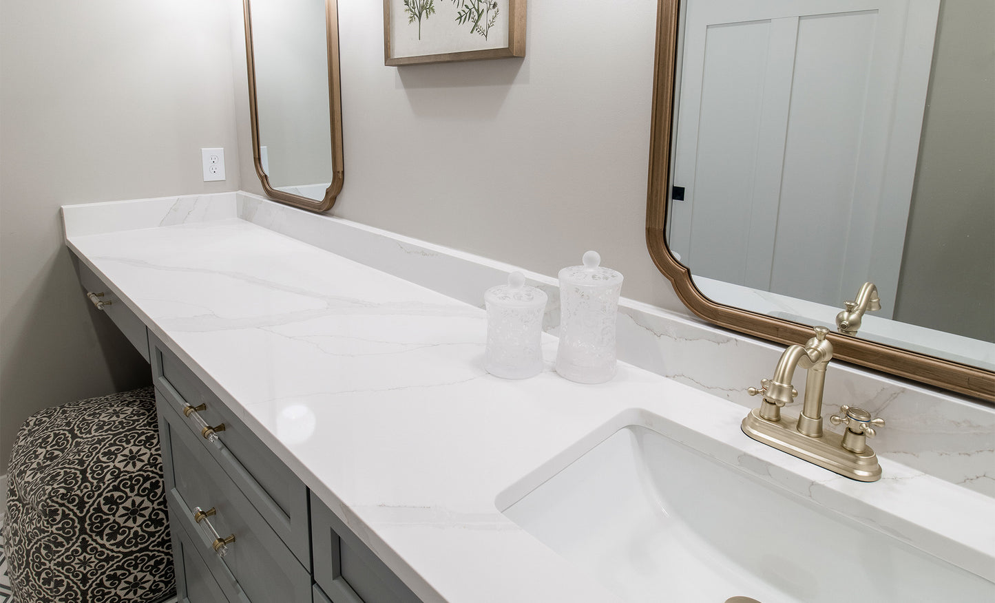 Vadara Quartz Sunrise Vista Polished 126" x 63" 2 cm  Quartz Slab