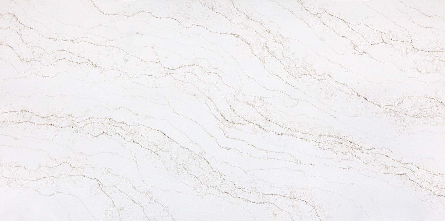 Vadara Quartz Calacatta Dorada Polished 126" x 63" 2 cm  Quartz Slab