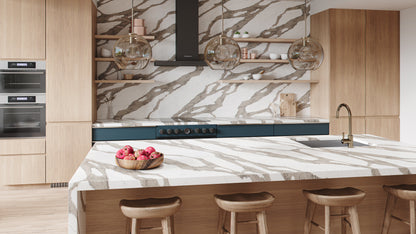 Vadara Quartz Safari Delta Polished 126" x 63" 2 cm  Quartz Slab