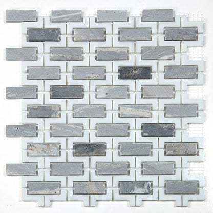 Elysium Tiles Aztec Dusk 10.25'' x11.25'' Mosaic Tiles